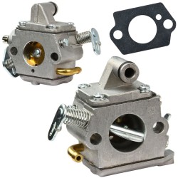 Carburatore per Motosega a Scoppio | Valvola a Farfalla 16-18 mm | Altezza Totale 52 mm | Larghezza Totale 65 mm | Spessore 29 mm | Montaggio a Due Viti Distanza 30 mm | Pezzo di Ricambio